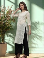 Load image into Gallery viewer, Seva Chikan Hand Embroidered Cotton Lucknowi Chikankari Kurta