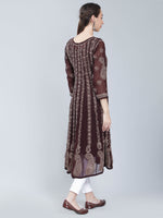 Load image into Gallery viewer, Seva Chikan Hand Embroidered Georgette Lucknowi Chikankari Anarkali