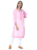 Load image into Gallery viewer, Seva Chikan Hand Embroidered Cotton Lucknowi Chikankari Kurta