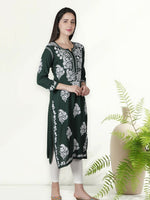 Load image into Gallery viewer, Seva Chikan Hand Embroidered Modal Cotton Lucknowi Chikankari Kurta