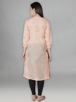 Load image into Gallery viewer, Seva Chikan Hand Embroidered Cotton Lucknowi Chikan Kurta