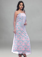 Load image into Gallery viewer, Seva Chikan Hand Embroidered Pink Georgette Lucknowi Chikankari Unstitched Suit Piece-SCL0067