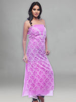 Load image into Gallery viewer, Seva Chikan Hand Embroidered Purple Georgette Lucknowi Chikankari Unstitched Suit Piece-SCL0070