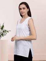 Load image into Gallery viewer, Seva Chikan Short Slips Combo of White (Pack of 2)