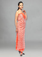Load image into Gallery viewer, Seva Chikan Hand Embroidered Orange Georgette Lucknowi Chikankari Unstitched Suit Piece-SCL0559
