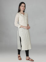Load image into Gallery viewer, Seva Chikan Hand Embroidered Cotton Lucknowi Chikankari Kurta