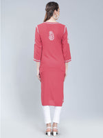 Load image into Gallery viewer, Seva Chikan Hand Embroidered Rayon Lucknowi Chikankari Kurta