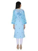 Load image into Gallery viewer, Seva Chikan Hand Embroidered Cotton Lucknowi Chikankari Kurta