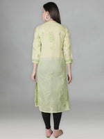 Load image into Gallery viewer, Seva Chikan Hand Embroidered Cotton Lucknowi Chikan Kurta