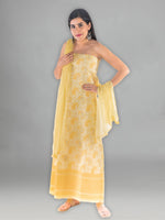 Load image into Gallery viewer, Seva Chikan Hand Embroidered Pink Cotton Lucknowi Chikan Unstitched Suit Piece SCL1436