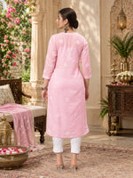 Load image into Gallery viewer, Seva Chikan Hand Embroidered Lucknowi Chikankari Kurta Set