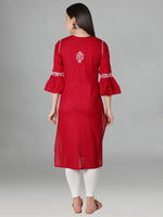 Load image into Gallery viewer, Seva Chikan Hand Embroidered Cotton Lucknowi Chikankari Kurta