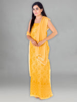 Load image into Gallery viewer, Seva Chikan Hand Embroidered Mustard Silk Lucknowi Chikankari Unstitched Suit Piece-SCL1390