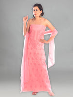 Load image into Gallery viewer, Seva Chikan Hand Embroidered Peach Cotton Lucknowi Chikankari Unstitched Suit Piece-SCL1113