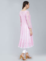Load image into Gallery viewer, Seva Chikan Hand Embroidered Georgette Lucknowi Chikankari Anarkali