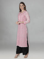 Load image into Gallery viewer, Seva Chikan Hand Embroidered Cotton Lucknowi Chikan Kurta