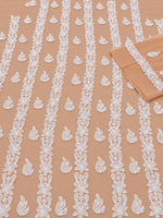 Load image into Gallery viewer, Seva Chikan Hand Embroidered Fawn Georgette Lucknowi Chikankari Unstitched Suit Piece-SEV15043