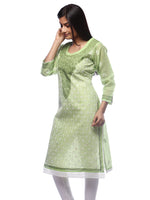 Load image into Gallery viewer, Seva Chikan Hand Embroidered Cotton Lucknowi Chikankari Kurta