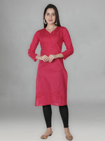 Load image into Gallery viewer, Seva Chikan Hand Embroidered Cotton Lucknowi Chikan Kurti