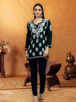 Load image into Gallery viewer, Seva Chikan Hand Embroidered Modal Lucknowi Chikankari Top