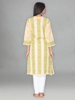 Load image into Gallery viewer, Seva Chikan Hand Embroidered Cotton Lucknowi Chikankari Kurta