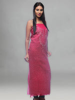 Load image into Gallery viewer, Seva Chikan Hand Embroidered Red Cotton Lucknowi Chikan Unstitched Kurti Piece-SCL0121