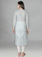 Load image into Gallery viewer, Seva Chikan Hand Embroidered Cotton Lucknowi Chikan Kurta