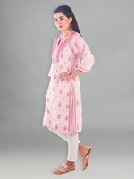 Load image into Gallery viewer, Seva Chikan Hand Embroidered Cotton Lucknowi Chikankari Kurta