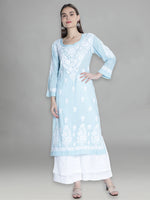 Load image into Gallery viewer, Seva Chikan Hand Embroidered Modal Cotton Lucknowi Chikankari Kurta