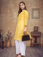 Load image into Gallery viewer, Seva Chikan Hand Embroidered Cotton Lucknowi Chikankari Kurta