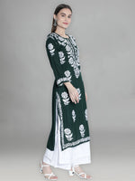 Load image into Gallery viewer, Seva Chikan Hand Embroidered Modal Cotton Lucknowi Chikankari Kurta