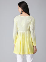 Load image into Gallery viewer, Seva Chikan Hand Embroidered Rayon Lucknowi Chikan Top