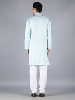 Load image into Gallery viewer, Seva Chikan Hand Embroidered Cotton Lucknowi Chikan Mens Kurta
