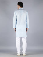Load image into Gallery viewer, Seva Chikan Hand Embroidered  Cotton Lucknowi Chikan Mens Stitched Kurta