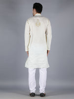 Load image into Gallery viewer, Seva Chikan Hand Embroidered  Lucknowi Chikan Mens Kurta
