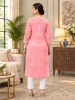 Load image into Gallery viewer, Seva Chikan Hand Embroidered Lucknowi Chikankari Kurta Set