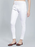 Load image into Gallery viewer, Seva Chikan Hand Embroidered White Cotton Lucknawi Chikankari Palazzo-SCL11026