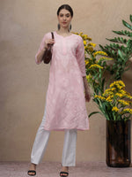 Load image into Gallery viewer, Seva Chikan Hand Embroidered Cotton Lucknowi Chikankari Kurta