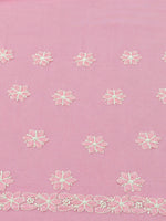 Load image into Gallery viewer, Seva Chikan Hand Embroidered Pink Cotton Lucknowi Chikankari Unstitched Suit Piece-SEV15053