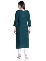 Load image into Gallery viewer, Seva Chikan Hand Embroidered Rayon Lucknowi Chikankari Kurta