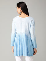 Load image into Gallery viewer, Seva Chikan Hand Embroidered Rayon Lucknowi Chikan Top