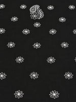 Load image into Gallery viewer, Seva Chikan Hand Embroidered Black Cotton Lucknowi Chikankari Unstitched Suit Piece-SEV15052