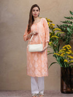 Load image into Gallery viewer, Seva Chikan Hand Embroidered Cotton Lucknowi Chikankari Kurta