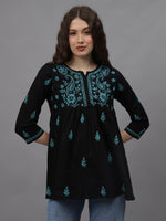 Load image into Gallery viewer, Seva Chikan Hand Embroidered Cotton Lucknowi Chikan Top