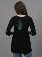 Load image into Gallery viewer, Seva Chikan Hand Embroidered Cotton Lucknowi Chikan Top