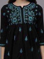 Load image into Gallery viewer, Seva Chikan Hand Embroidered Cotton Lucknowi Chikan Top