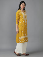 Load image into Gallery viewer, Seva Chikan Hand Embroidered Cotton Chikankari Kurta