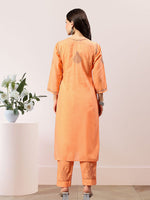 Load image into Gallery viewer, Seva Chikan Hand Embroidered Cotton Lucknowi Chikankari Kurta Set