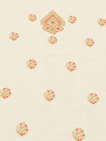 Load image into Gallery viewer, Seva Chikan Hand Embroidere Cream Terivoil Cotton Lucknowi Chikankari Unstitched Suit Piece-SEV15026