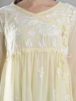 Load image into Gallery viewer, Seva Chikan Hand Embroidered Georgette Lucknowi Chikan Top